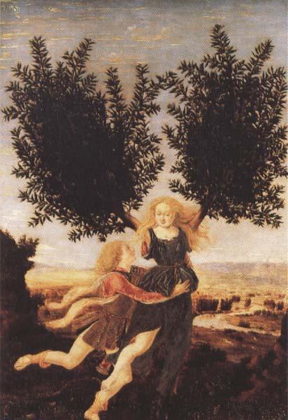 Antonio del Pollaiuolo Apollo and Daphne (mk45) Sweden oil painting art
